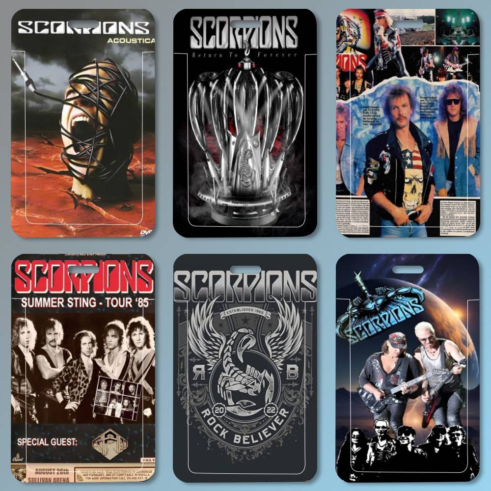 Leatherwork Art - Scorpions Band Art ID Card Holder