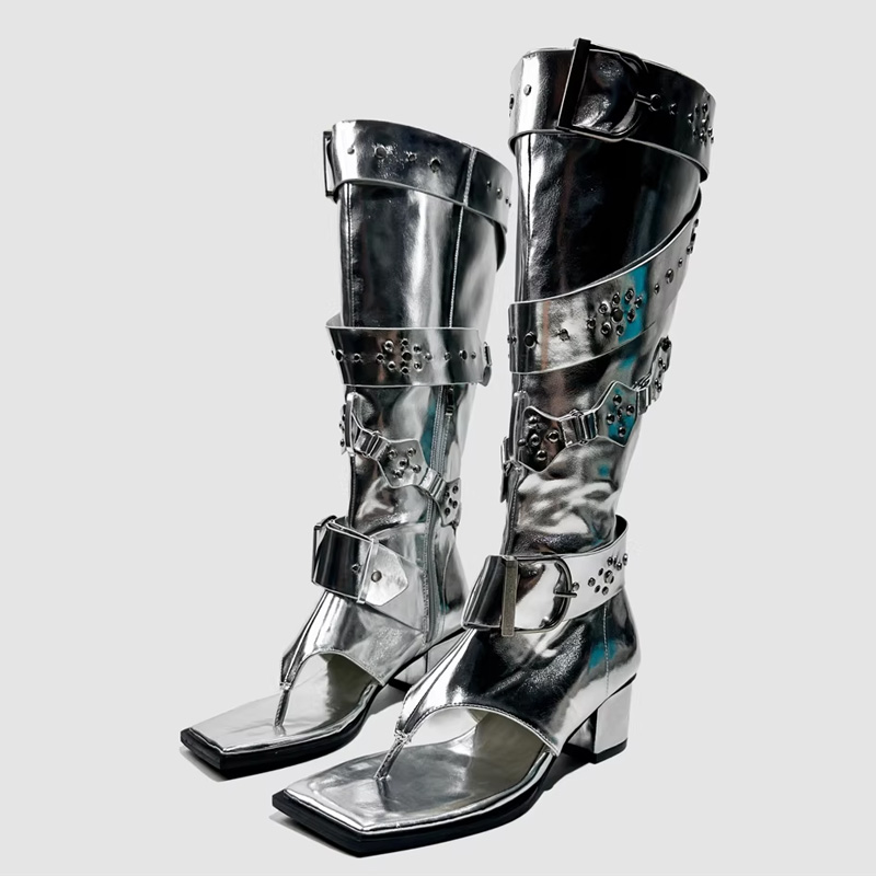 Belt Buckle Blank - Punk Belt Buckle High Heels Sandals