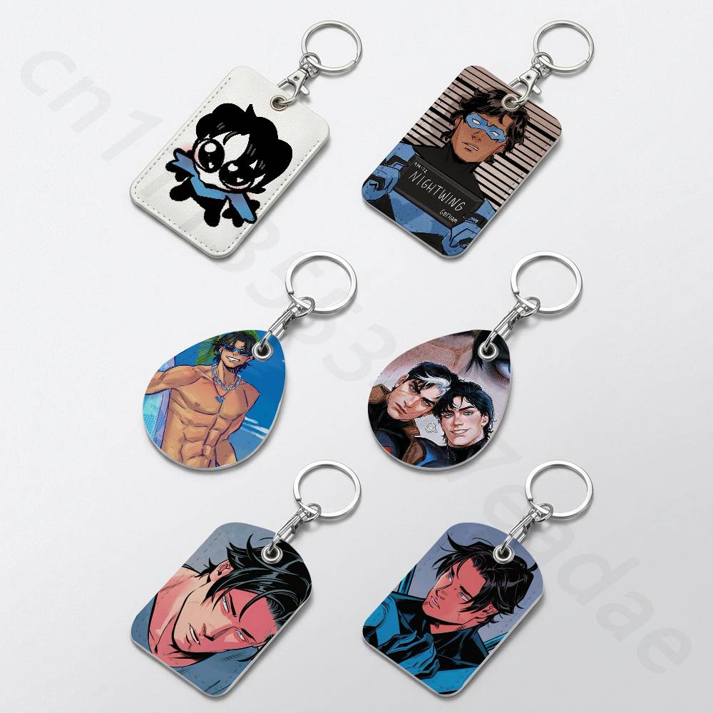 Leather Working - Cute D-Dick Grayson Holder Keychain For