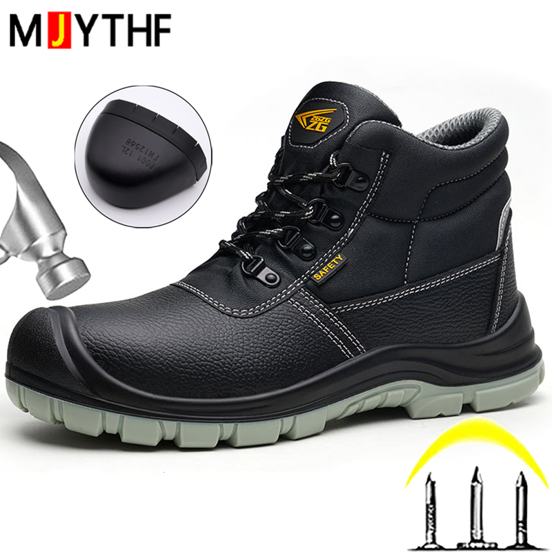 Leather Work Flats - S3 Standard Work Safety Shoes Men