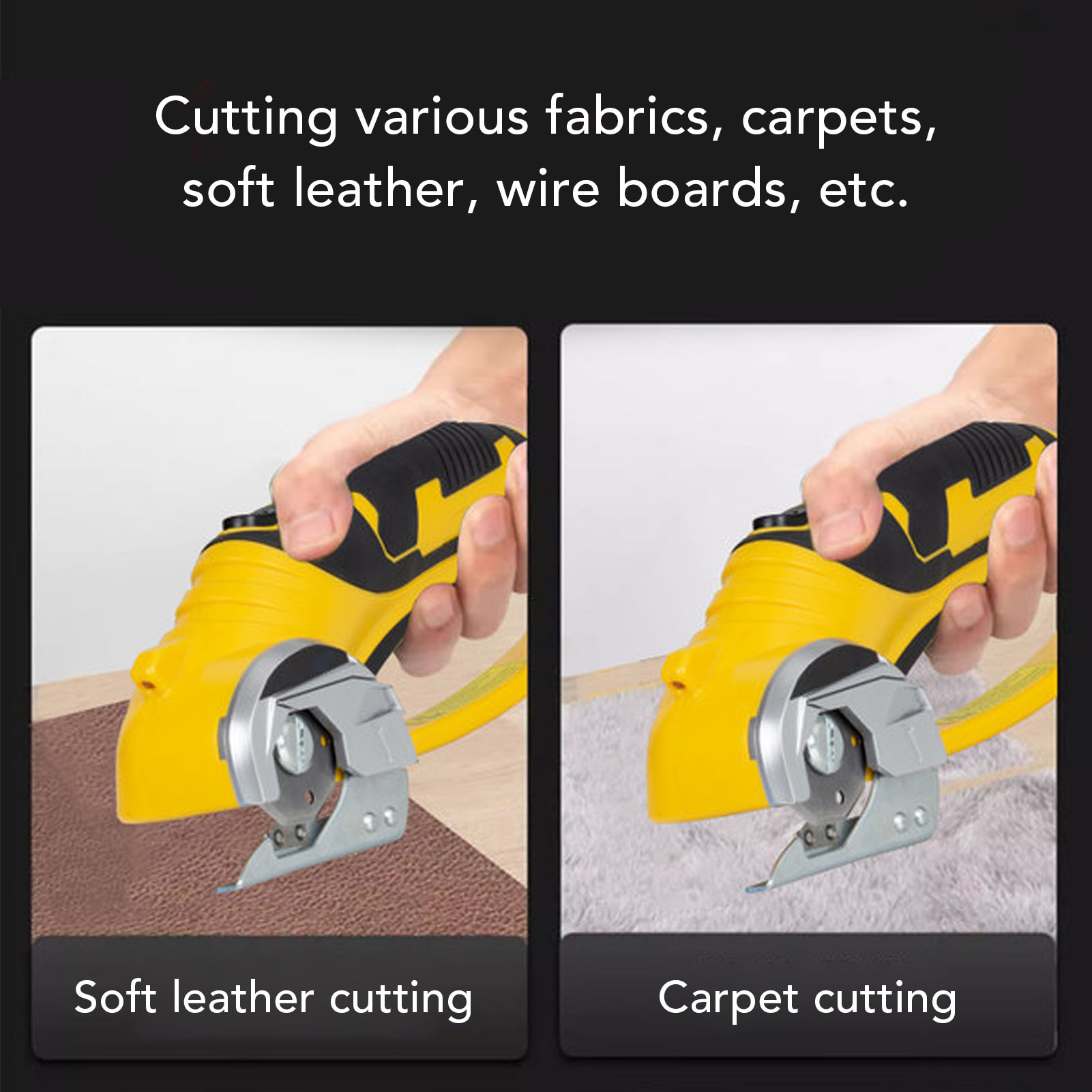 Leatherwork Knives - Cordless Carpet Scissors Handheld Multi Functional
