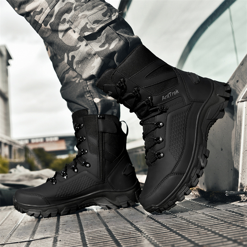 2025 New Tactical Boots Men Bo - огляд і ціна Leather Work Flats