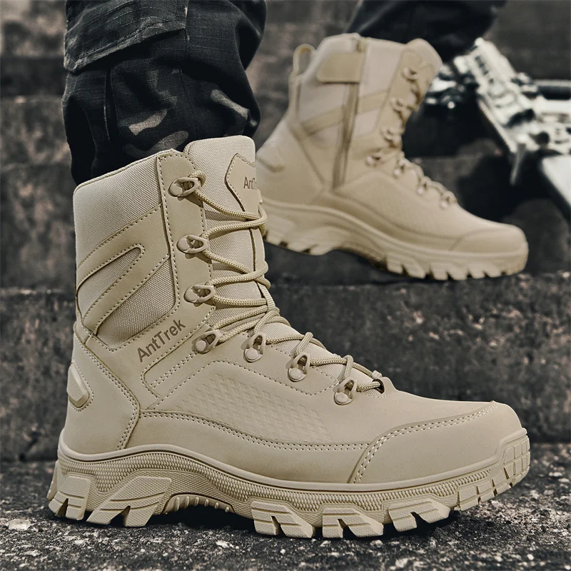 2025 New Tactical Boots Men Bo - огляд і ціна Leather Work Flats