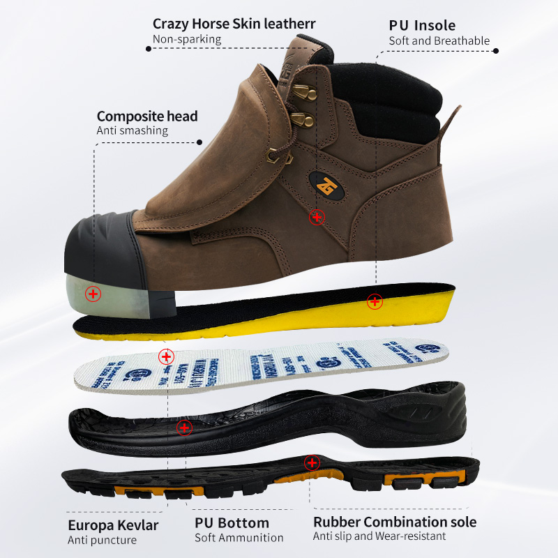 Genuine Leather Work Safety Bo - огляд і ціна Leather Work Flats