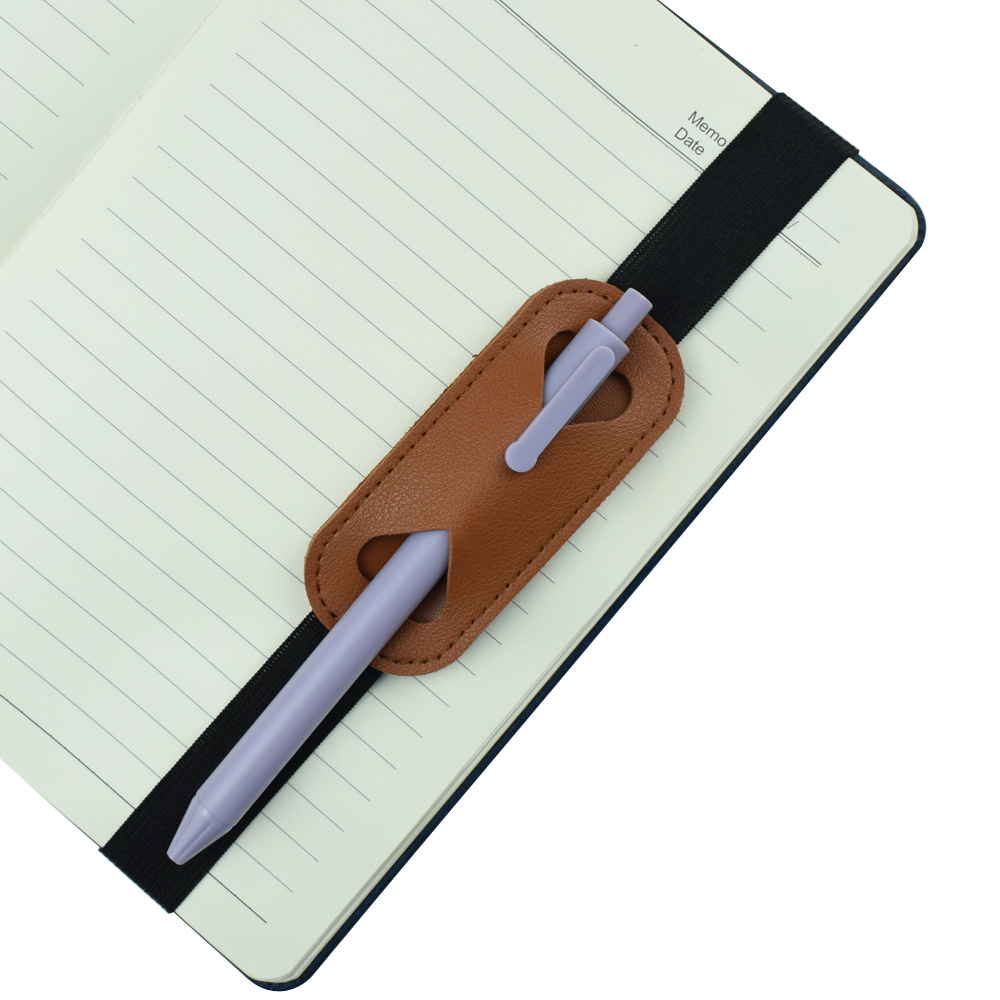 Elastic PU Leather Pen Holder  - огляд і ціна Leather Work Notebook