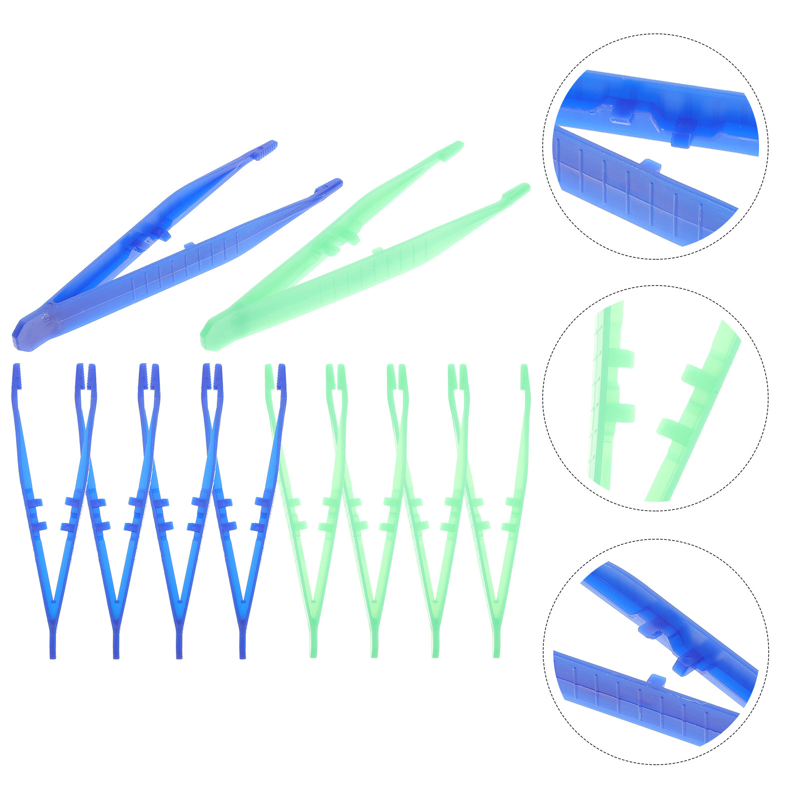 10Pcs Beads Tweezers Plastic F - огляд і ціна Leatherwork Art