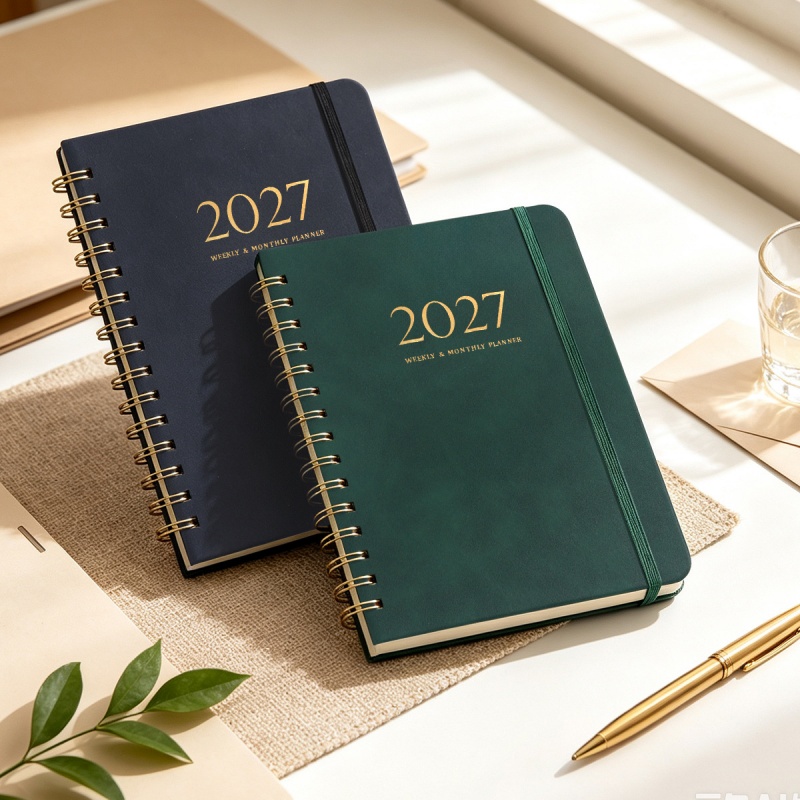 A5 PU Leather 2027 Weekly Mont - огляд і ціна Leather Work Notebook