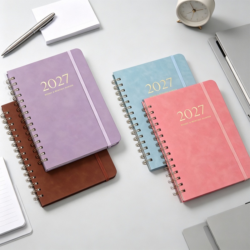 A5 PU Leather 2027 Weekly Mont - огляд і ціна Leather Work Notebook