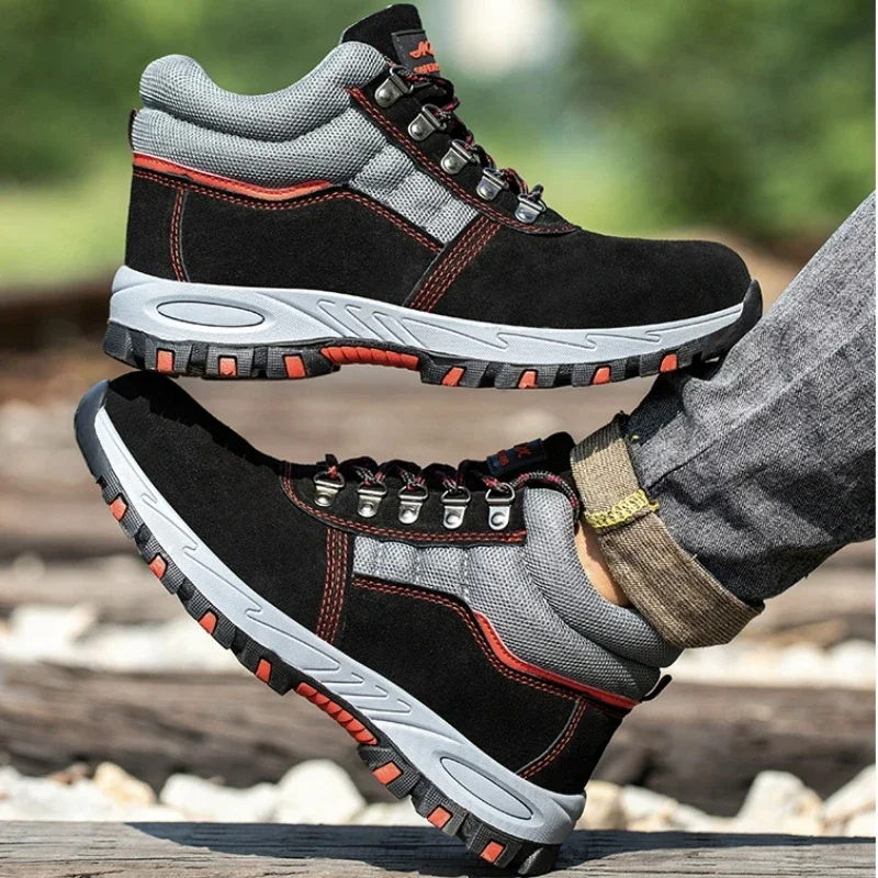 High Quality Men Safety Boots  - огляд і ціна Leather Work Flats