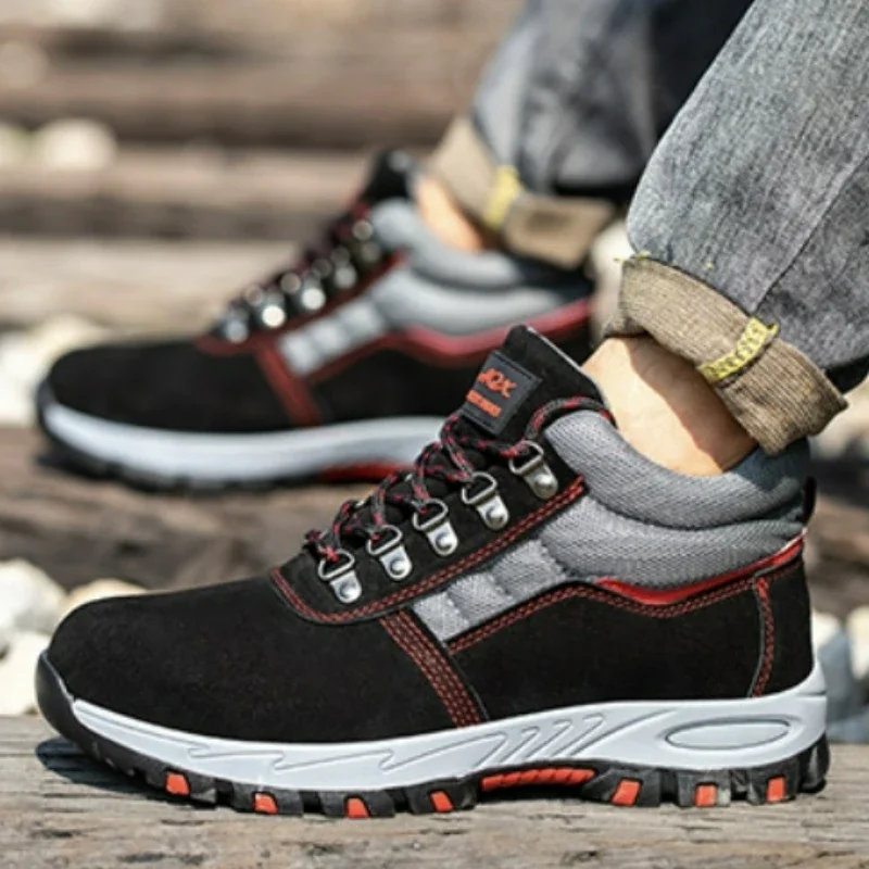 High Quality Men Safety Boots  - огляд і ціна Leather Work Flats