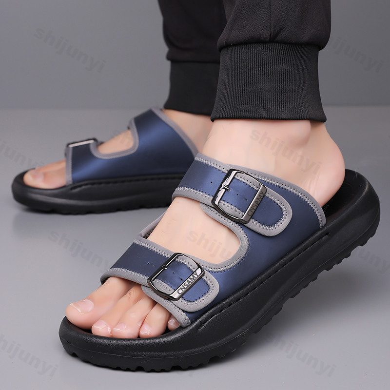 Men's Slippers 2025 Summer Bre - огляд і ціна Leather Work Flats