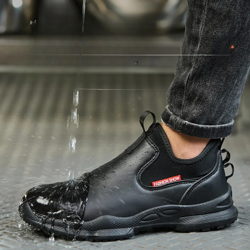 Anti-skid Kitchen Work Shoes N - огляд і ціна Leather Work Flats