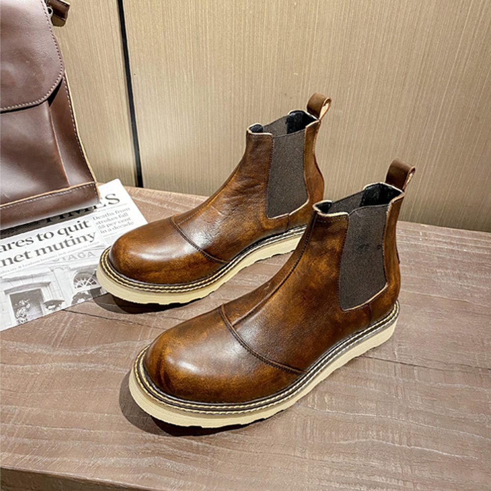Retro Men's Genuine Leather Ch - огляд і ціна Leather Work Western