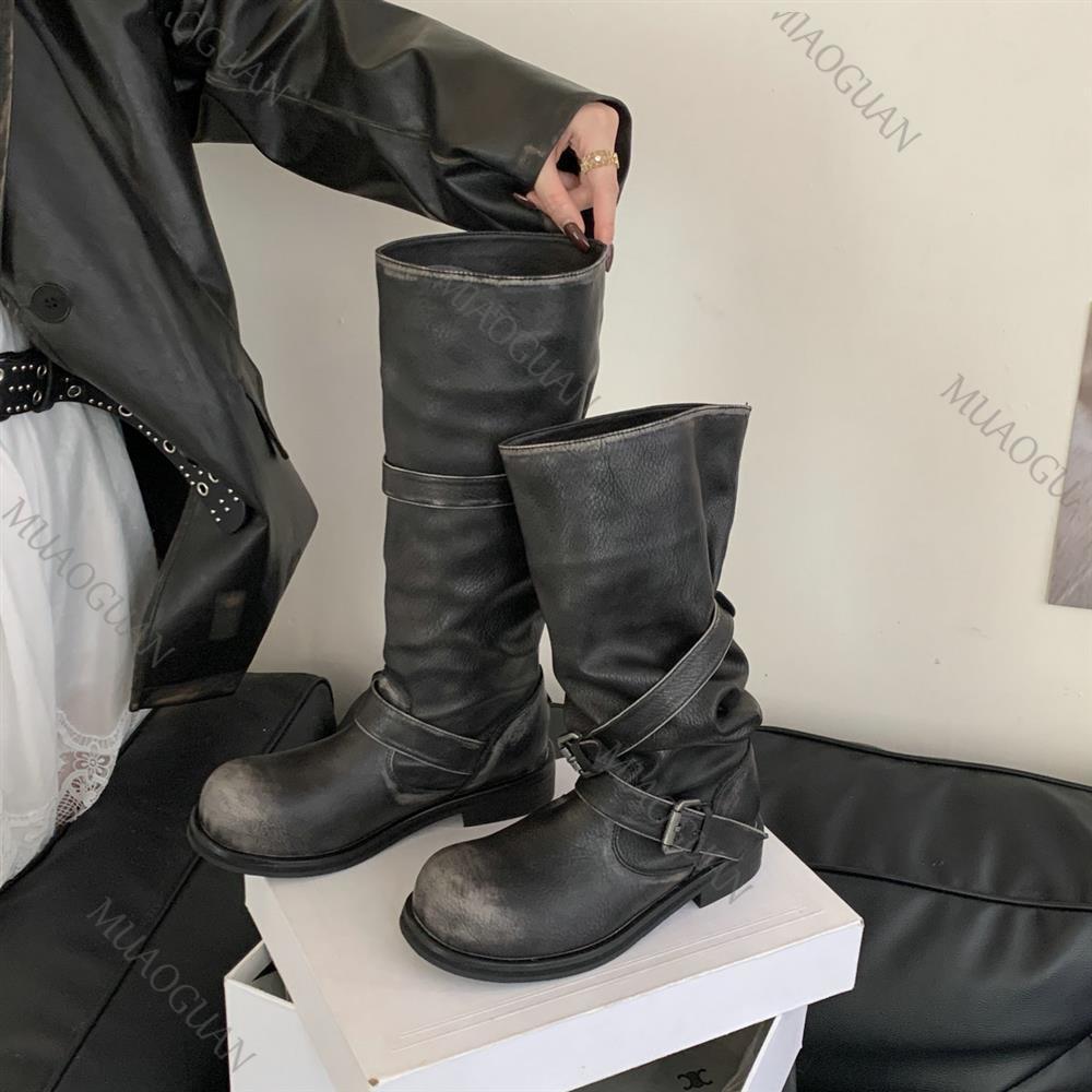 Spring Autumn Chunky Heel Thig - огляд і ціна Belt Buckle Blank