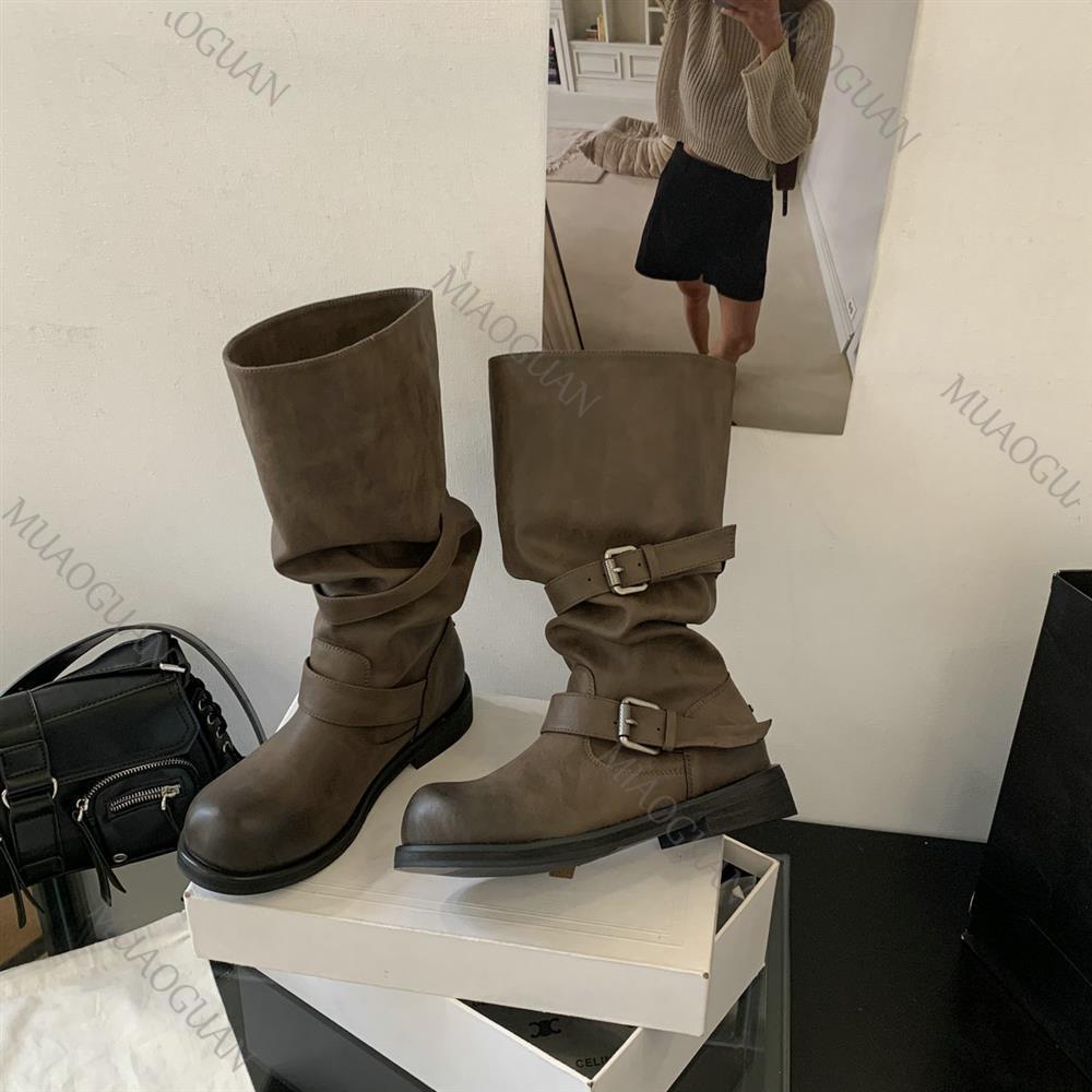 Spring Autumn Chunky Heel Thig - огляд і ціна Belt Buckle Blank