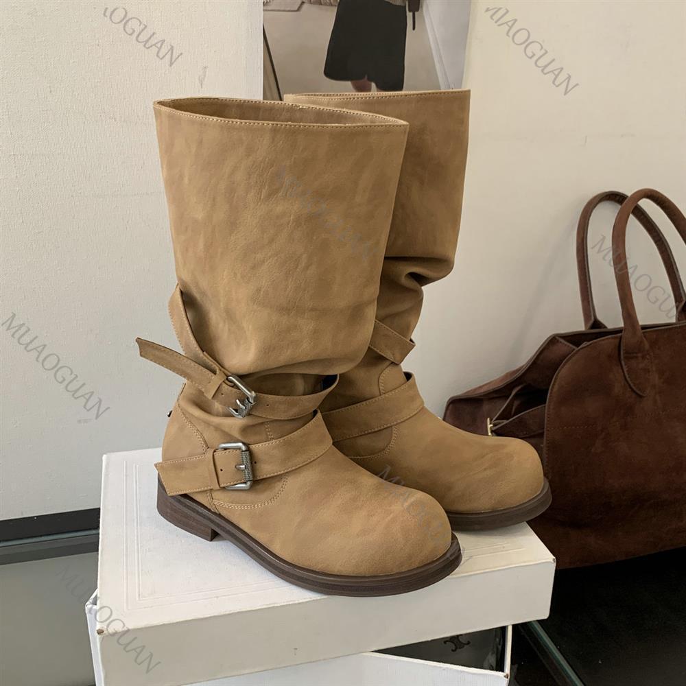 Spring Autumn Chunky Heel Thig - огляд і ціна Belt Buckle Blank