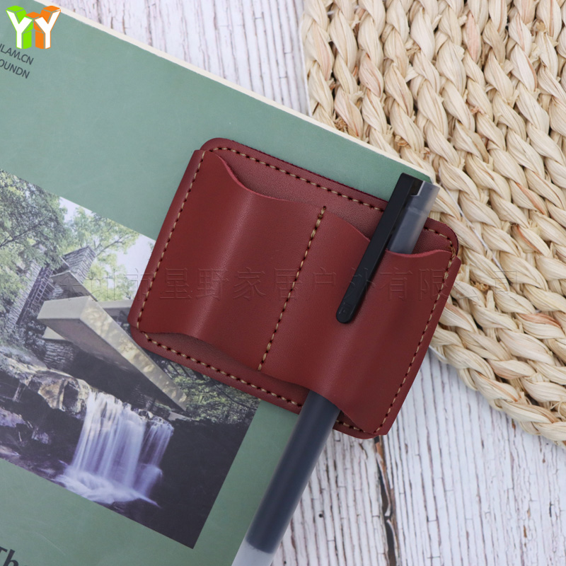 Portable PU Leather Pen Holder - огляд і ціна Leather Work Notebook