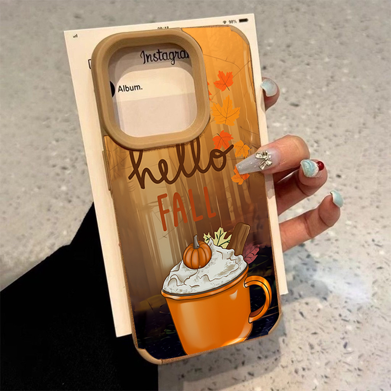 Retro Maple Leaf Fall Coffee P - огляд і ціна Leather X