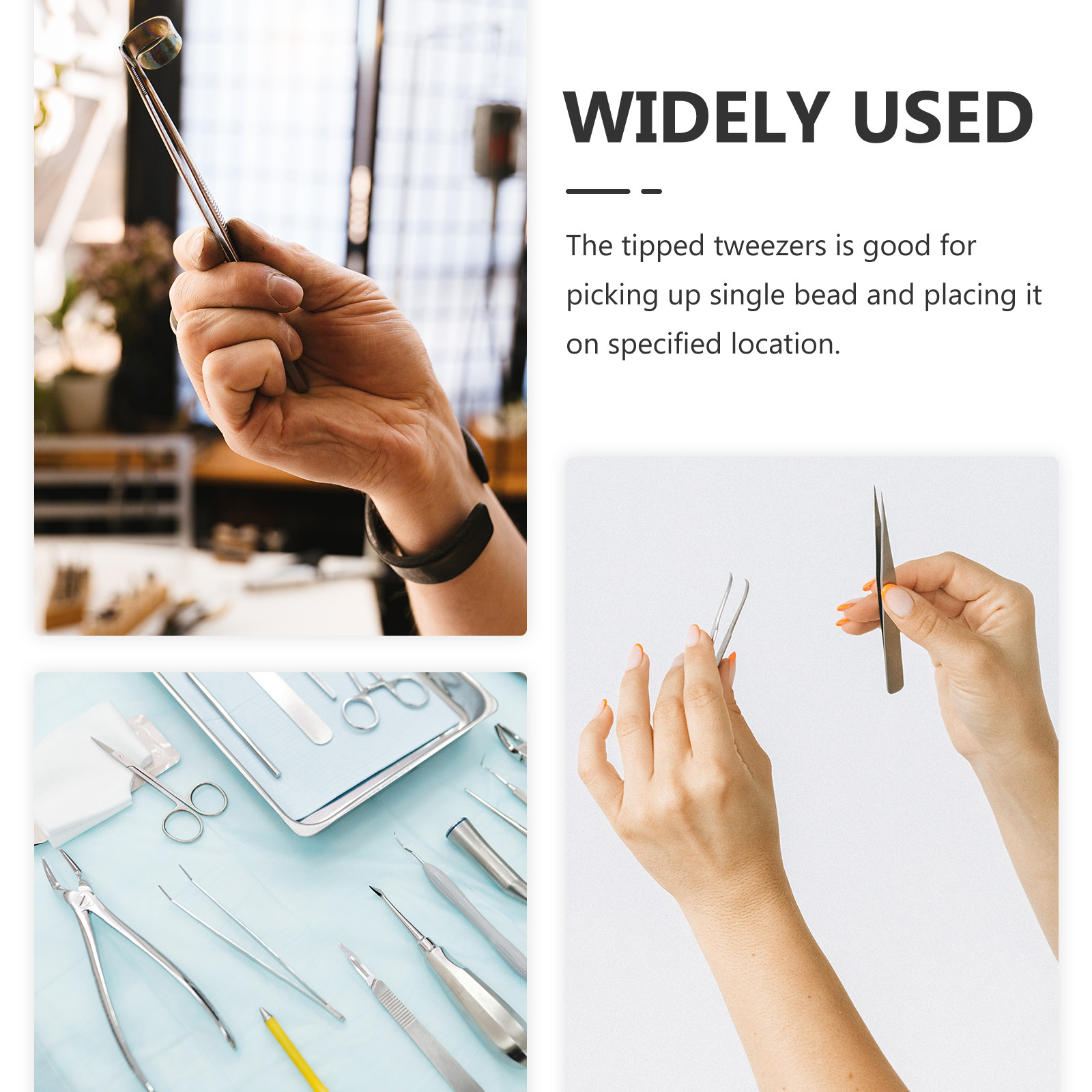 10Pcs Plastic Craft Tweezers B - огляд і ціна Leatherwork Art