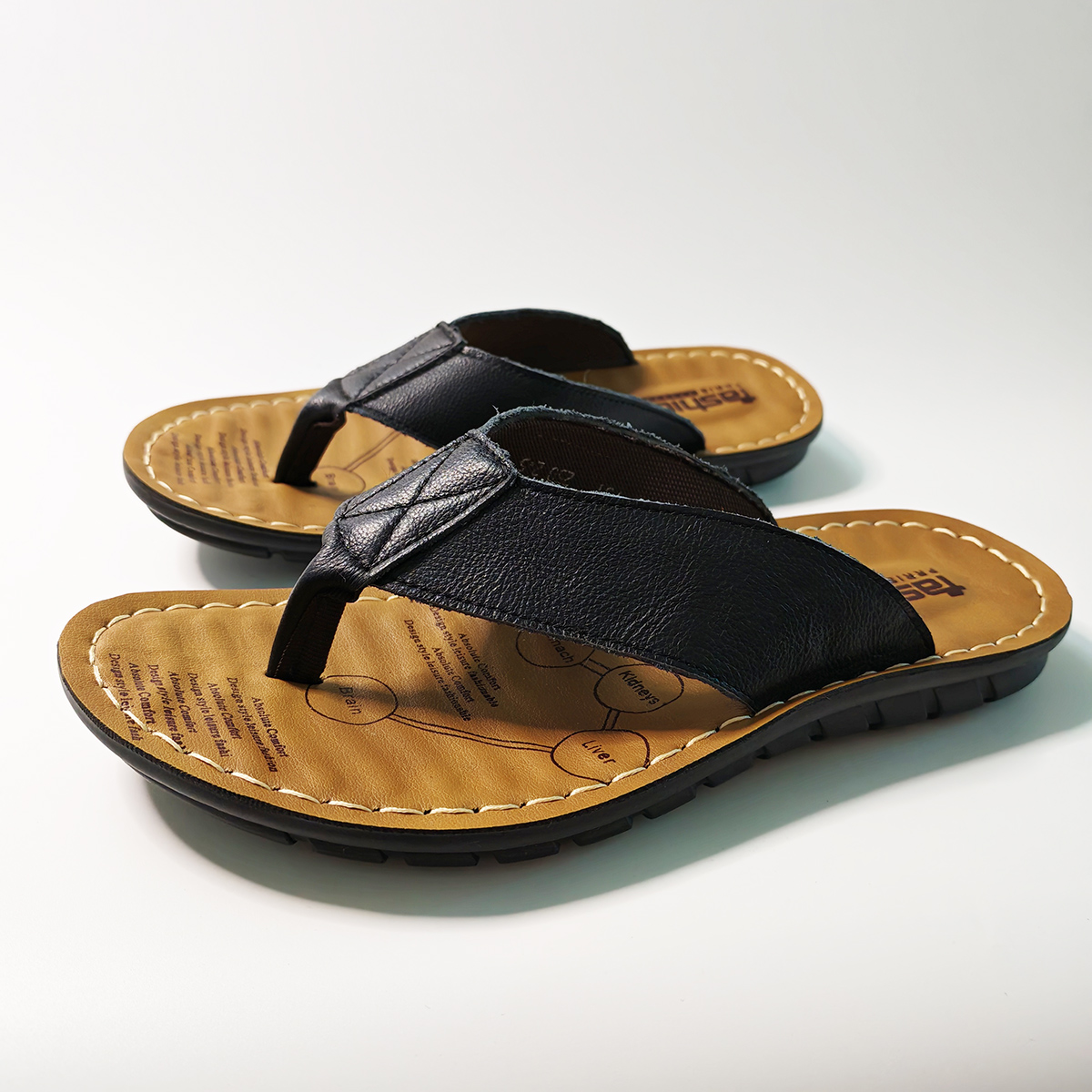 Summer Shoes Men Slippers Genu - огляд і ціна Leather Work Flats
