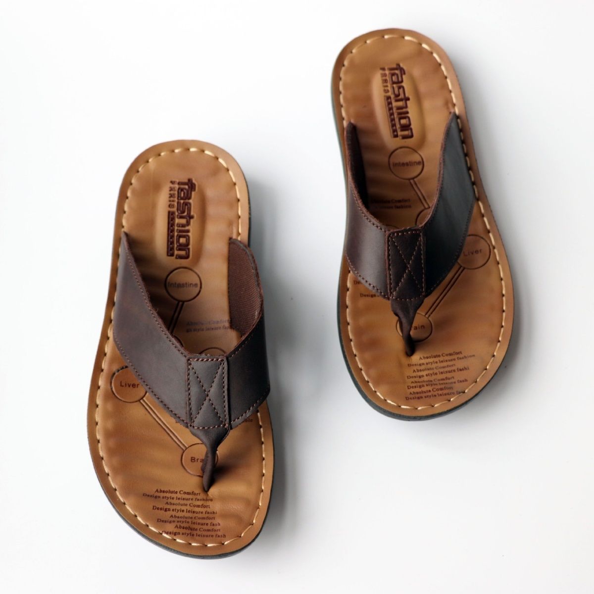 Summer Shoes Men Slippers Genu - огляд і ціна Leather Work Flats