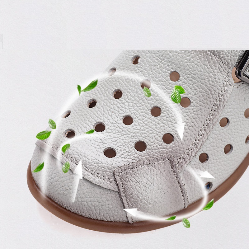 New Cow Leather Low Heel Sanda - огляд і ціна Leather Work Flats