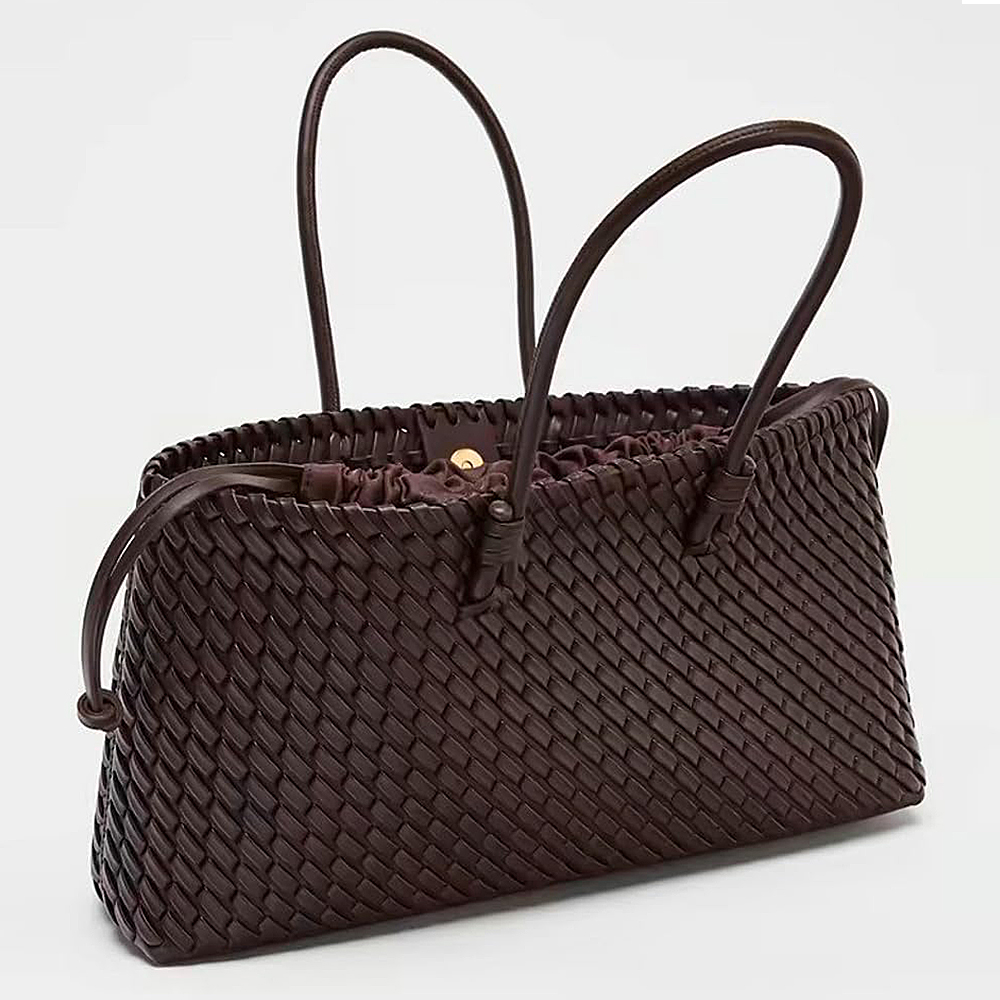 Woven Tote Bag Women Large Sho - огляд і ціна Leatherwork Wallet